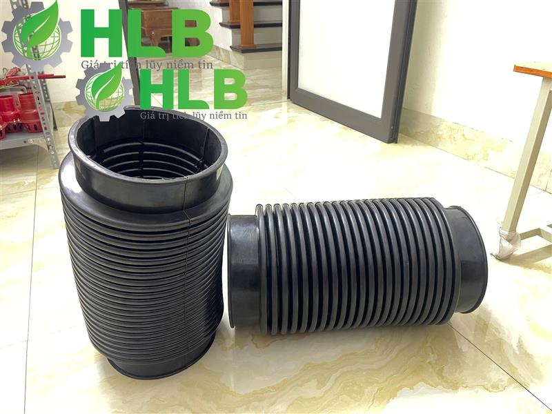 Ống hút bụi bằng cao su dùng cho xe quét đường isuzu, dongfeng đường kính 200mm, chiều dài 700mm