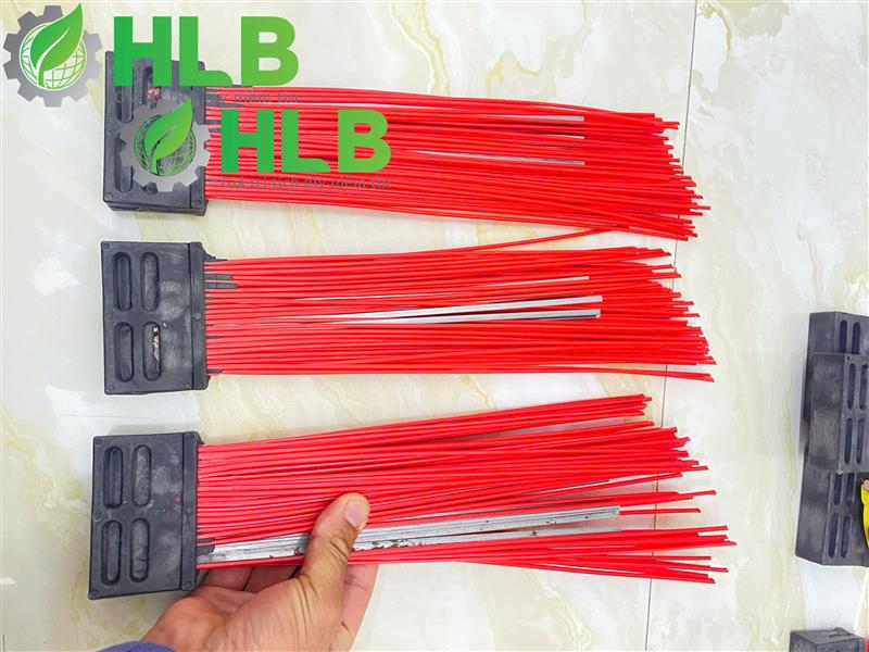 Tép chổi nhựa pha thép quét đường l76mm