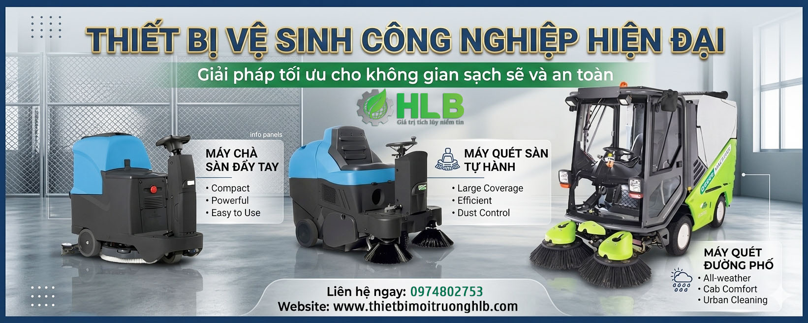 Thiết bị vệ sinh công nghiệp hiện đại